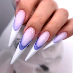 12pcs Reusable French Nail Forms for Perfect Manicures