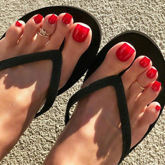 Red Square False Nails for Women and Girls - Long Lasting