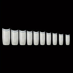 100 Pcs Acrylic Clear False Nail Tips Manicure DIY Nail Art Tools
