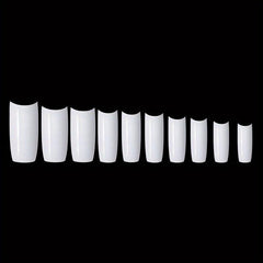 100 Pcs Acrylic Clear False Nail Tips Manicure DIY Nail Art Tools