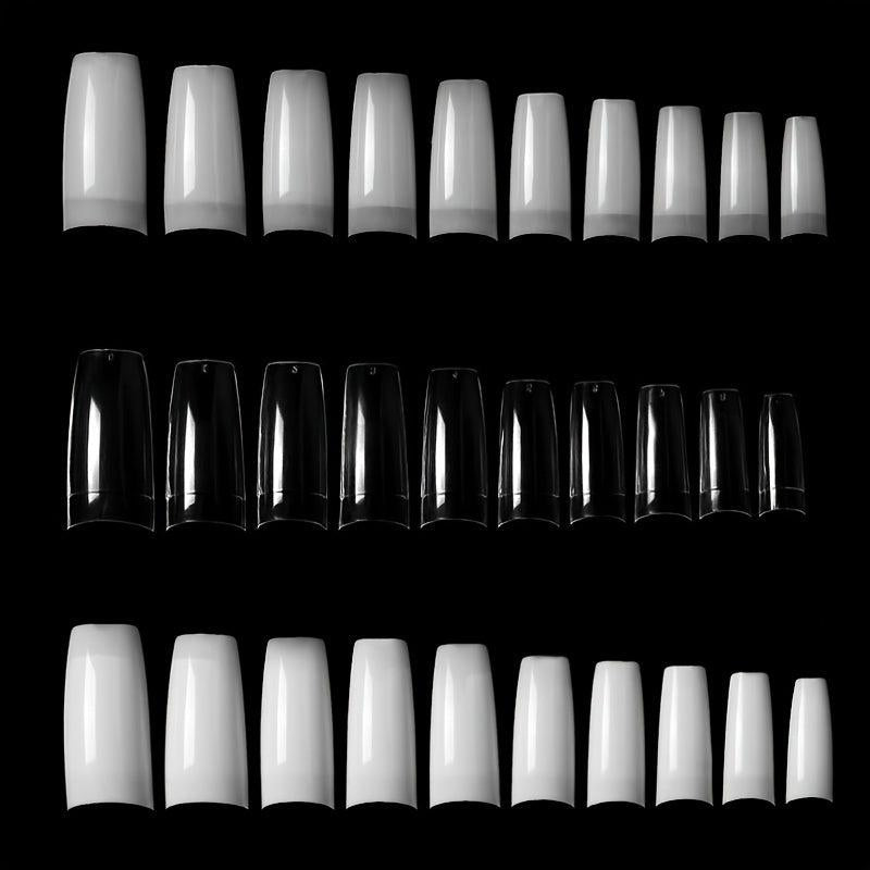 100 Pcs Acrylic Clear False Nail Tips Manicure DIY Nail Art Tools