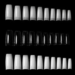 100 Pcs Acrylic Clear False Nail Tips Manicure DIY Nail Art Tools