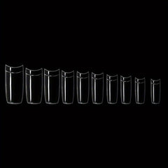 100 Pcs Acrylic Clear False Nail Tips Manicure DIY Nail Art Tools