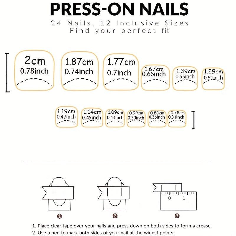 24pcs Wine Red Matte Press On Toenails Full Cover Nail Tip