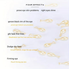 7 Pcs Capsules Retinol Eye Serum for Firming Skin Smooth Wrinkles