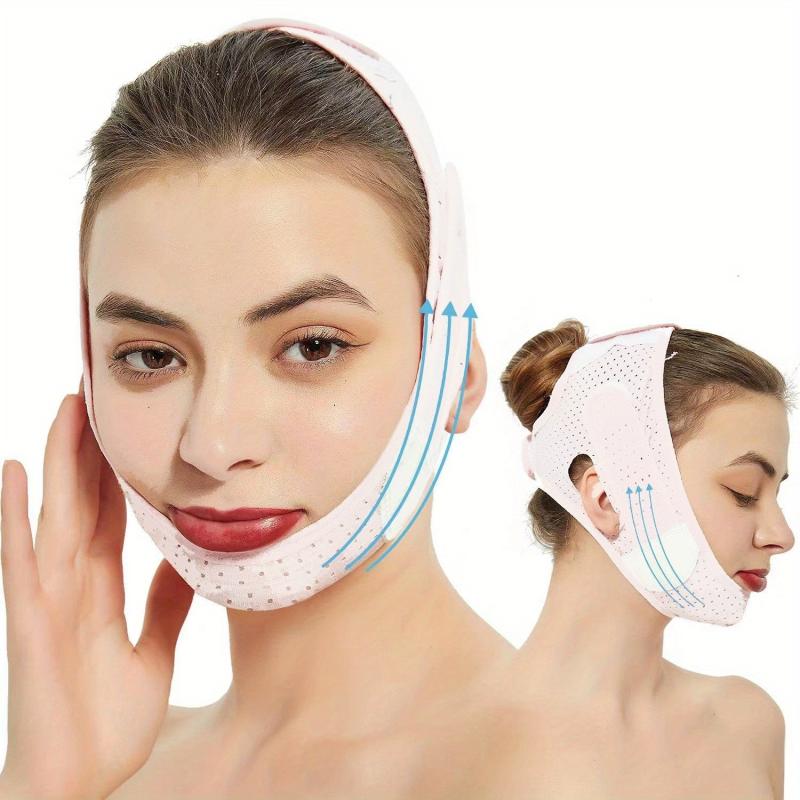 2PCS V Face Correction Belt Double Chin Reducer
