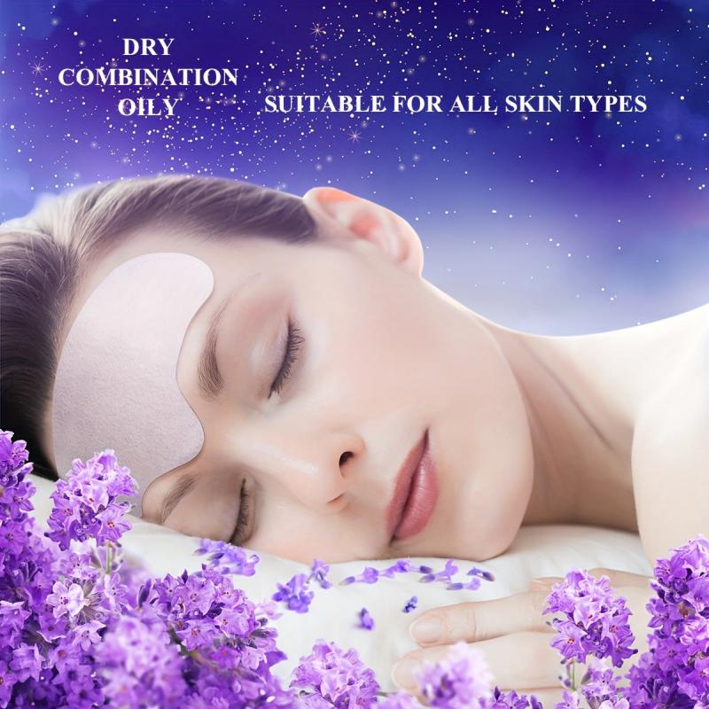 Lavender Night Sleep Skin Care Hydrogel Forehead Wrinkle Patch