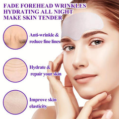 Lavender Night Sleep Skin Care Hydrogel Forehead Wrinkle Patch