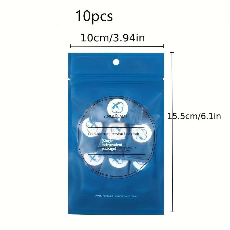 10pcs Compressed Face Towel Cotton for Travel Home Camping