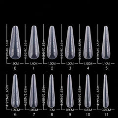 Poly Extension Gel Dual Nail Forms 120pcs Clear Nail Extension Tips Set Manicure
