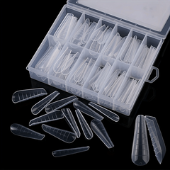 Poly Extension Gel Dual Nail Forms 120pcs Clear Nail Extension Tips Set Manicure