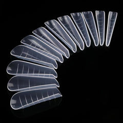 Poly Extension Gel Dual Nail Forms 120pcs Clear Nail Extension Tips Set Manicure
