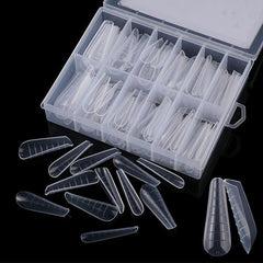 Poly Extension Gel Dual Nail Forms 120pcs Clear Nail Extension Tips Set Manicure