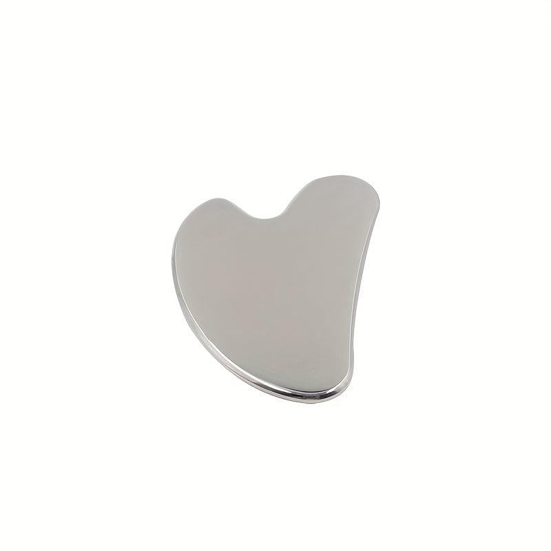 Stainless Steel Gua Sha Facial Tools Face Metal Tighten Skin Heart Massage