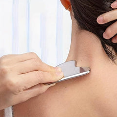 Stainless Steel Gua Sha Facial Tools Face Metal Tighten Skin Heart Massage
