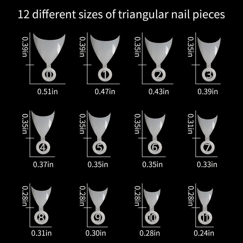 French Style Stiletto Nail Tips Press On for Women Acrylic Easy to Apply