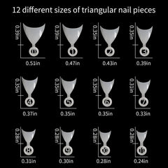 French Style Stiletto Nail Tips Press On for Women Acrylic Easy to Apply