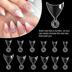 French Style Stiletto Nail Tips Press On for Women Acrylic Easy to Apply