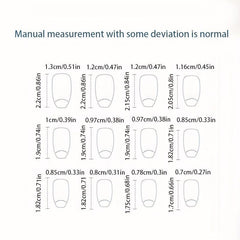 24pcs Silver Reflective Mirror Press On Nails with Glitter Designs