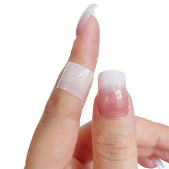 Square French Nail Tips Nature Press On Nail Tips 100pcs 10 Size
