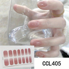 Y2K 3D Nail Strips Full Wraps Self Adhesive Nail Polish Stickers