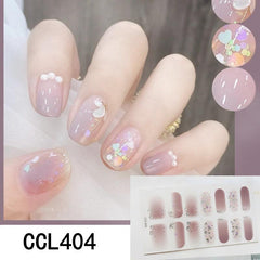 Y2K 3D Nail Strips Full Wraps Self Adhesive Nail Polish Stickers