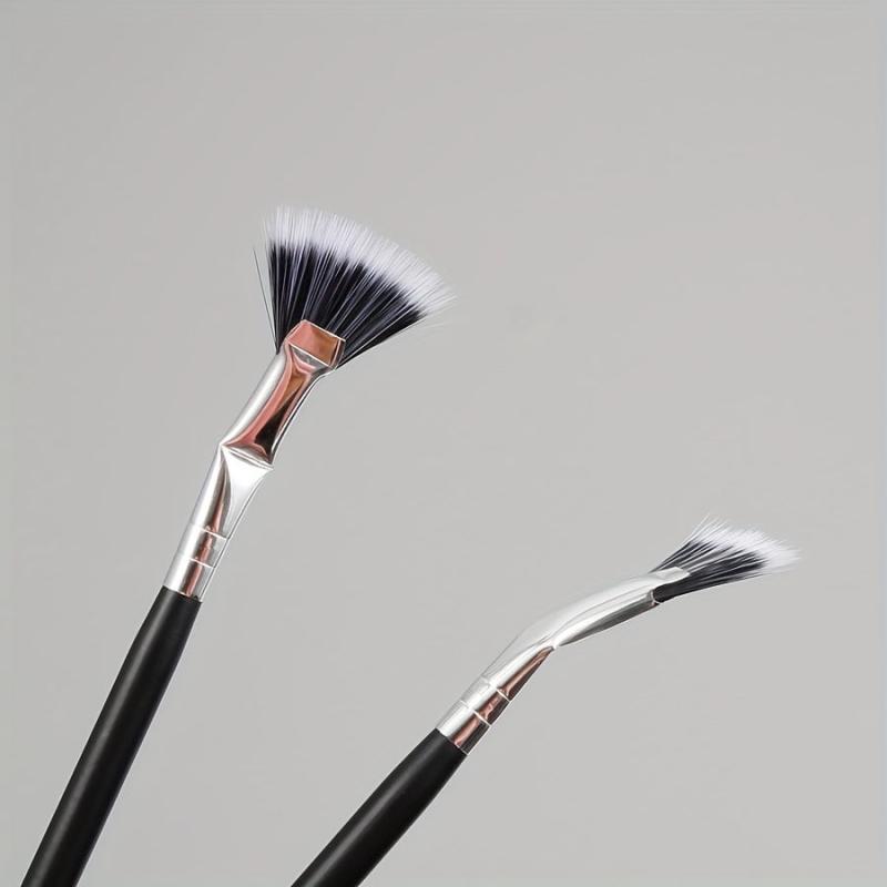 Mascara Fan Brush Set 2pcs Dolly Mascara Fan Shaped Brush