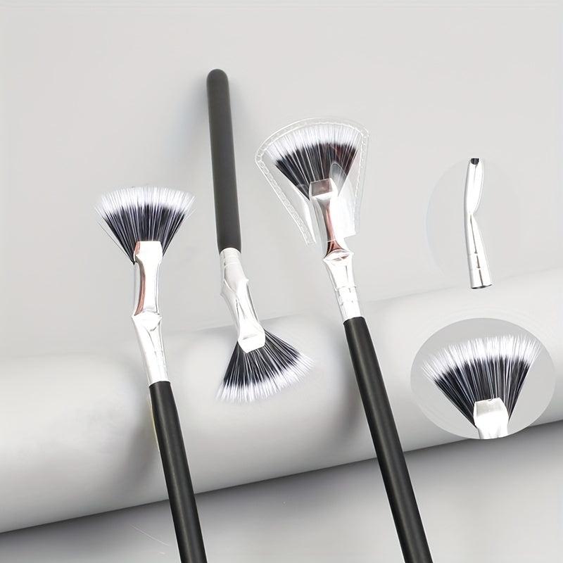Mascara Fan Brush Set 2pcs Dolly Mascara Fan Shaped Brush