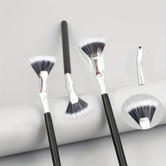 Mascara Fan Brush Set 2pcs Dolly Mascara Fan Shaped Brush