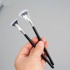 Mascara Fan Brush Set 2pcs Dolly Mascara Fan Shaped Brush