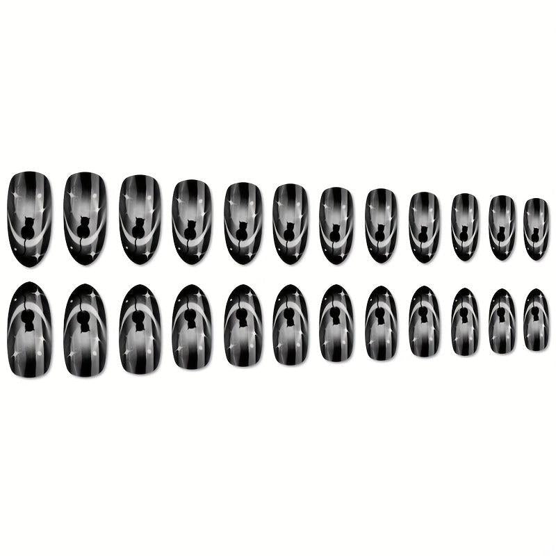 Armor Nail Art Cat Nail Stickers with Nail File & Tape