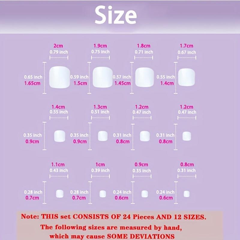 Y2K Press On Toenails Pink Silver Ribbon Tips French Acrylic Stick On Nails