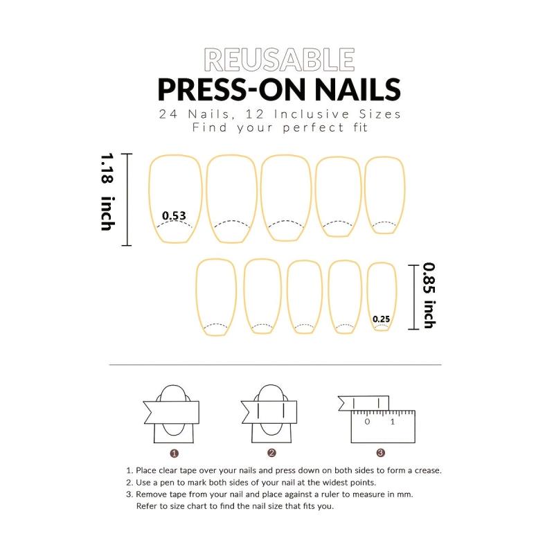 Pink Acrylic Press On Nails with Gems Full Cover False Nails for Women