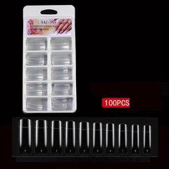 100 Pcs Acrylic Nail Tips Fake Nail Tips With Box