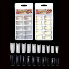 100 Pcs Acrylic Nail Tips Fake Nail Tips With Box