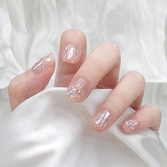 Y2K 3D Nail Strips Glossy Full Wraps Self Adhesive Decal Women Nail Art DIY
