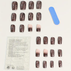 24 pcs Glitter Halloween Press On Nails - Easy to Apply and Remove