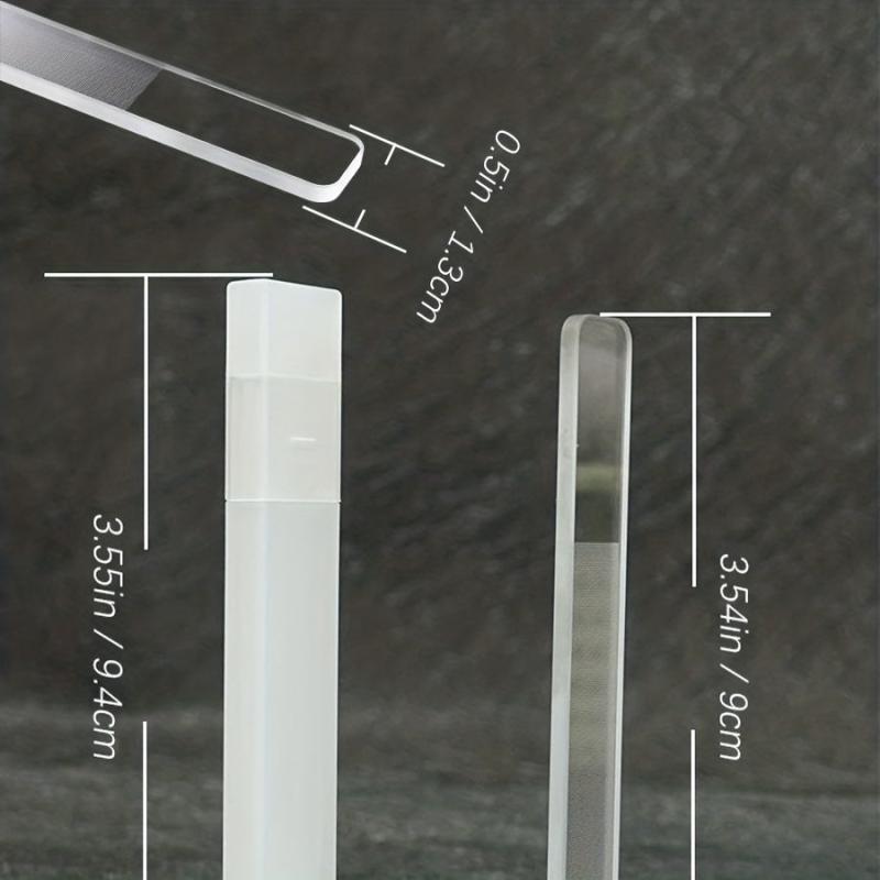 8 Pcs Nano Glass Nail Polishing File Set for Salon & Home Use