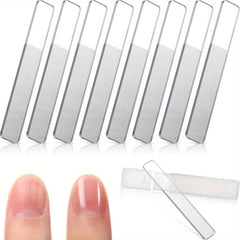 8 Pcs Nano Glass Nail Polishing File Set for Salon & Home Use