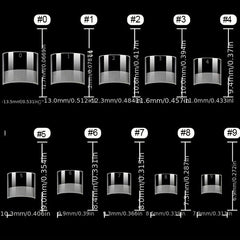 200pcs Soft Gel Nail Tips Half Matte Clear Acrylic Nail Tips French False Nails