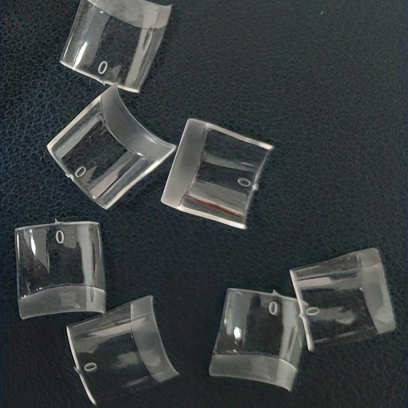 200pcs Soft Gel Nail Tips Half Matte Clear Acrylic Nail Tips French False Nails