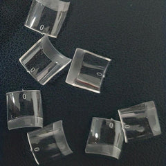 200pcs Soft Gel Nail Tips Half Matte Clear Acrylic Nail Tips French False Nails