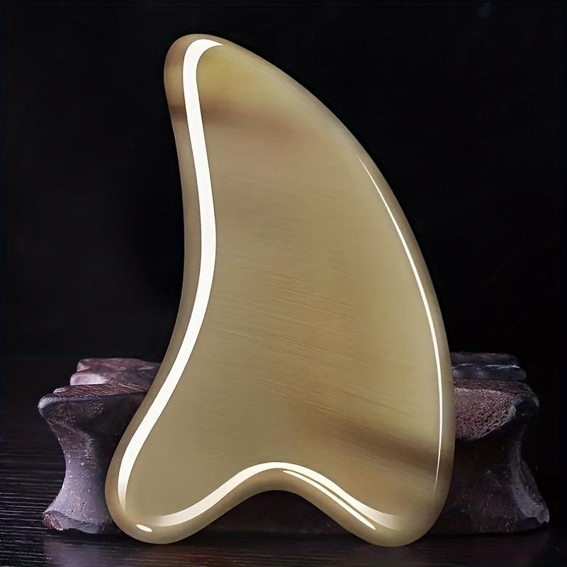 Gua Sha Set Facial Tool Scraping Plate SPA Massage Faux OX Horn Body Massager