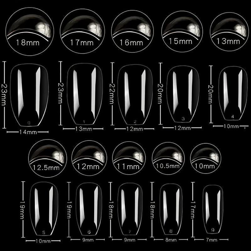 Matte Square Press On Nails Reusable French False Nails