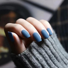 Matte Square Press On Nails Reusable French False Nails