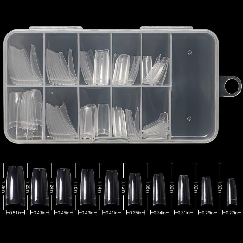 French Acrylic Nail Tips 100 PCS Press On Nails with Box