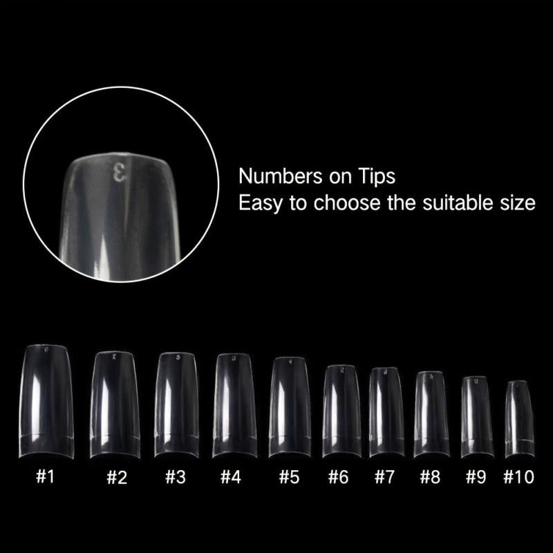 French Acrylic Nail Tips 100 PCS Press On Nails with Box