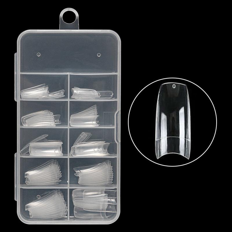 French Acrylic Nail Tips 100 PCS Press On Nails with Box