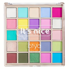 25 Eyeshadow Palette Oat Milk Tea Orange Brown Glitter Pearly Shimmer