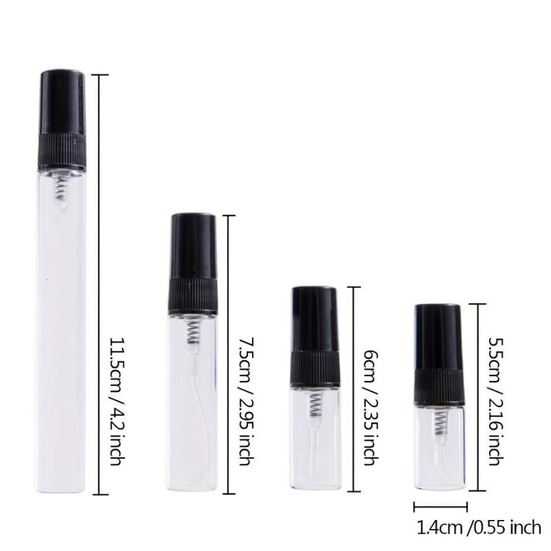 8pcs Portable Perfume Bottle Set Glass Spray Container Travel Atomizer